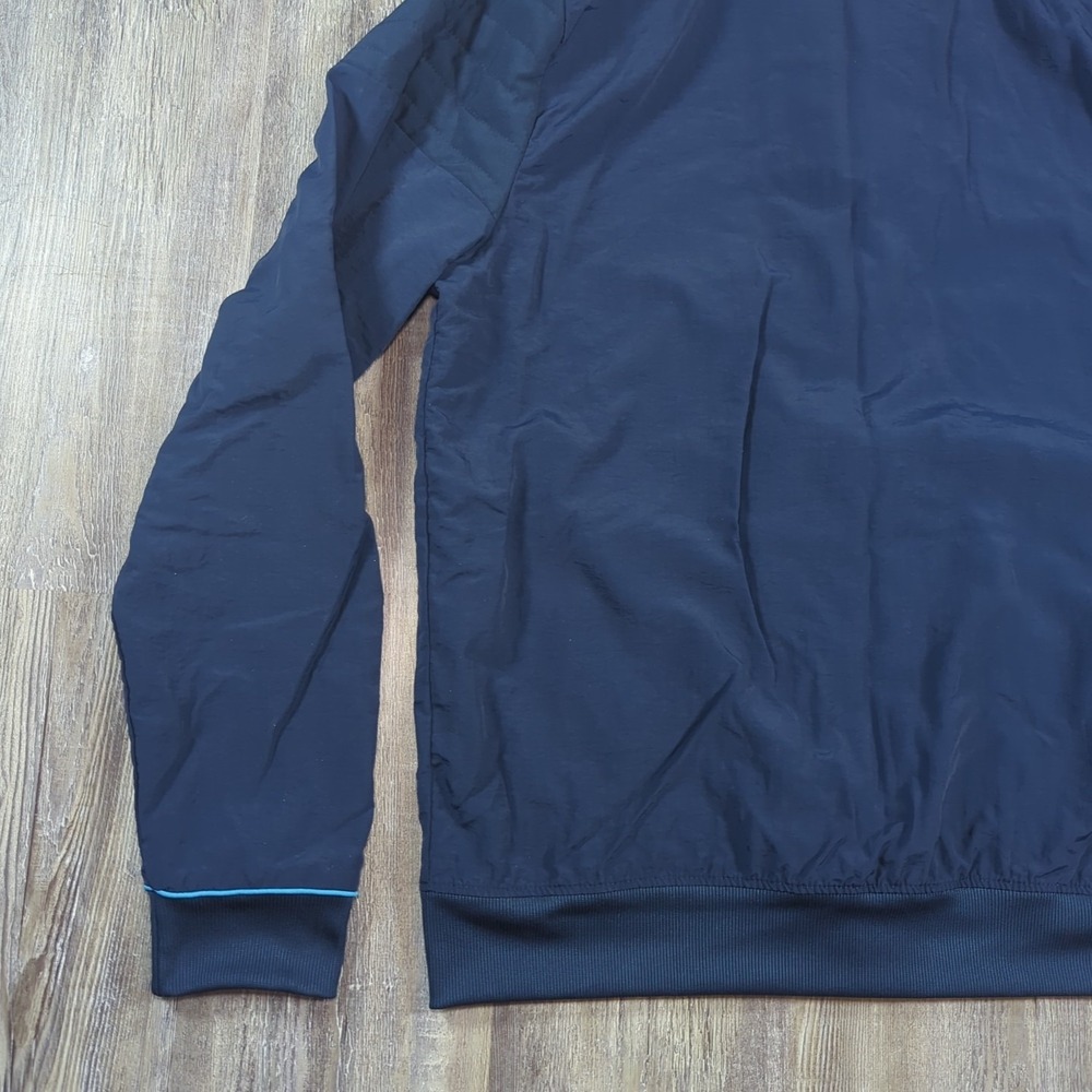 AT&T Jacket Mens Medium Tall Blue Work Uniform Anthony Bomber Windbreaker Work - Picture 10 of 12